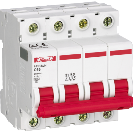 MCB HIMEL HDB9H63A4_4P(6~63A)10KA